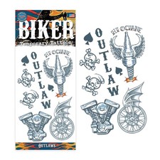 Biker Tattoo Costume Accessory