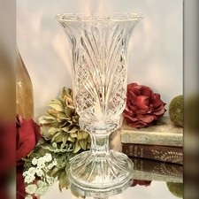 Glass Hurricane Candle Holder Taper Pillar 12" Centerpiece Candlestick