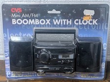 Vintage CVS Mini Boom Box AM/FM Portable Radio New In Package