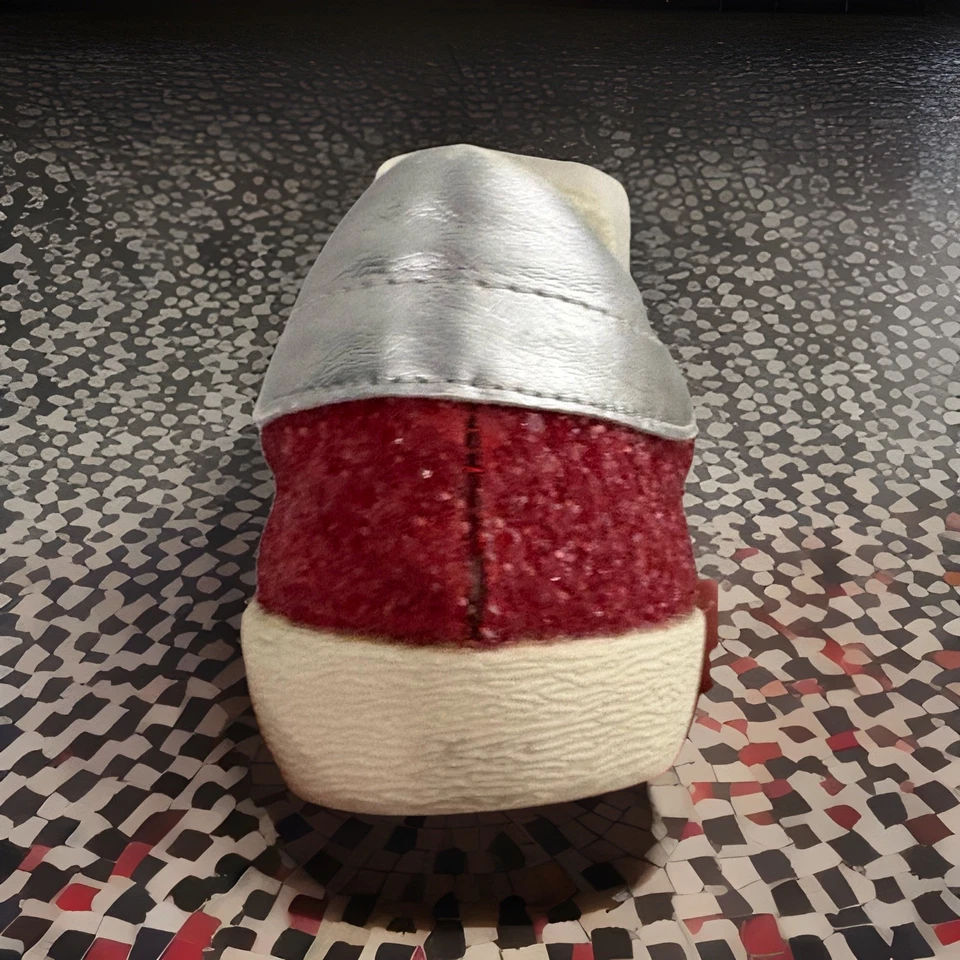 Tenis rojos brillantes bajos de cuero y terciopelo con cordones Glam Pop Mi,iM damas 8,5 Foto 4 de 4