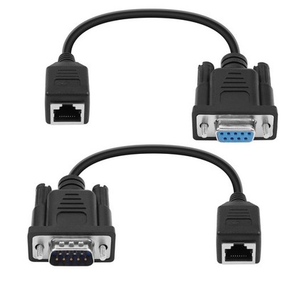 RS232 DB9 auf RJ45 serielles Adapterkabel Paar
