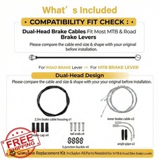 Universal Bike Brake Cable Kit Front Rear