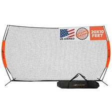Lacrosse Backstop 20 x 10 Feet Lacrosse Net, Baseball Softball Practice, Perf...