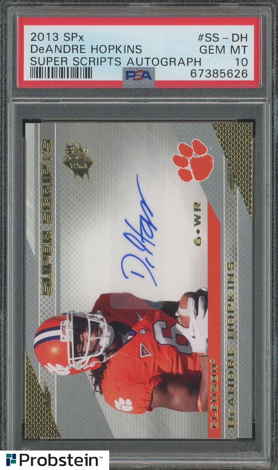 DeAndre Hopkins SPx Super Scripts Autograph #SSDH Base