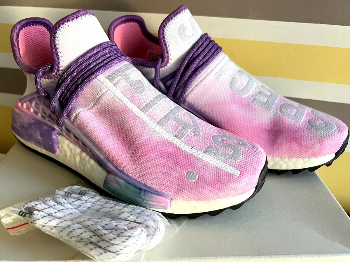 Pharrell x adidas nmd hu store trail holi pink glow