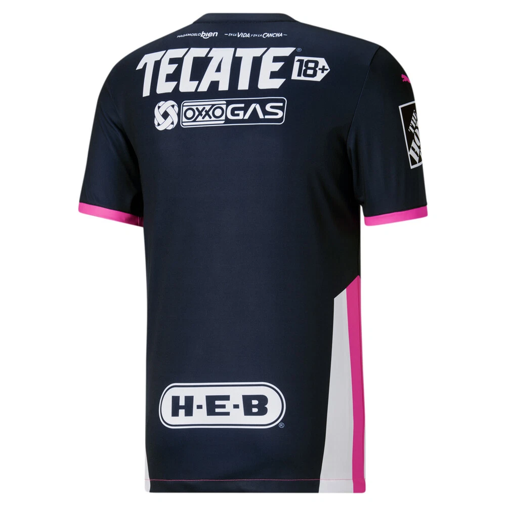 Puma Monterrey Pink Crew Neck Short Sleeve Soccer Jersey Replica