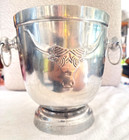 Vtg Aluminum Texas Ranch Bar! Ice Bucket Longhorn Wine Bucket Western Cocktails!