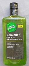  Irish Spring Signature for Men 3-in-1 Body Hair Face Wash W/ Mint Extract 15  