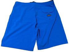 Hurley Men  s One and Only Phantom Solid 20" Board Shorts   Signal Blue   Size 32