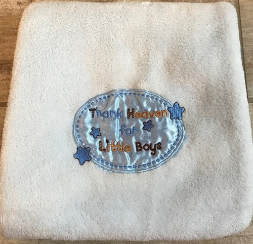 Baby Starters Blue Thank Heaven For Little Boys Fleece Blanket Lovey Stars