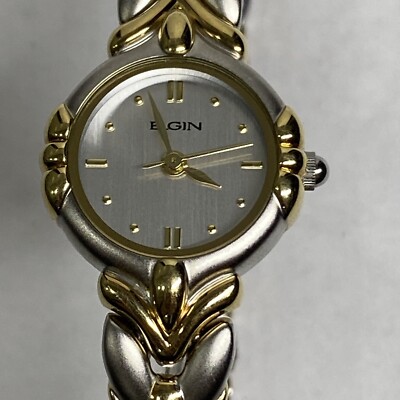Elgin ELA269 097 VC11 Battery 379 Silver & Gold Womens Round Watch