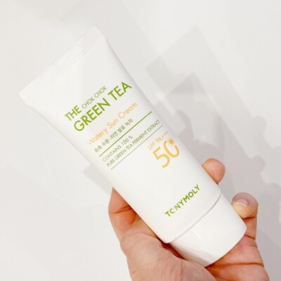 TONYMOLY The Chok Chok Green Tea Moisture Sun Cream 50ml LSF 50 PA++++ Sonnen...