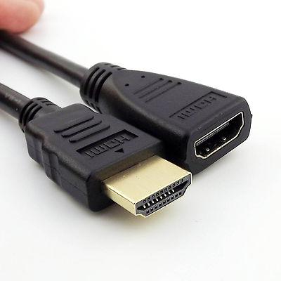 HDMI-compatible 1.4 Male Plug to Female Gold Plated Extension Cable for HDTV 1ft