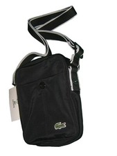 LACOSTE SHOULDER Cross-over BAG Vintage N85 New City Casual 2 Black NEW