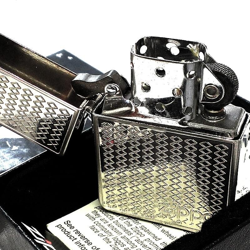 Buy Zippo 1935 Replica Grill Mesh Logo Double Sided Etching Silver