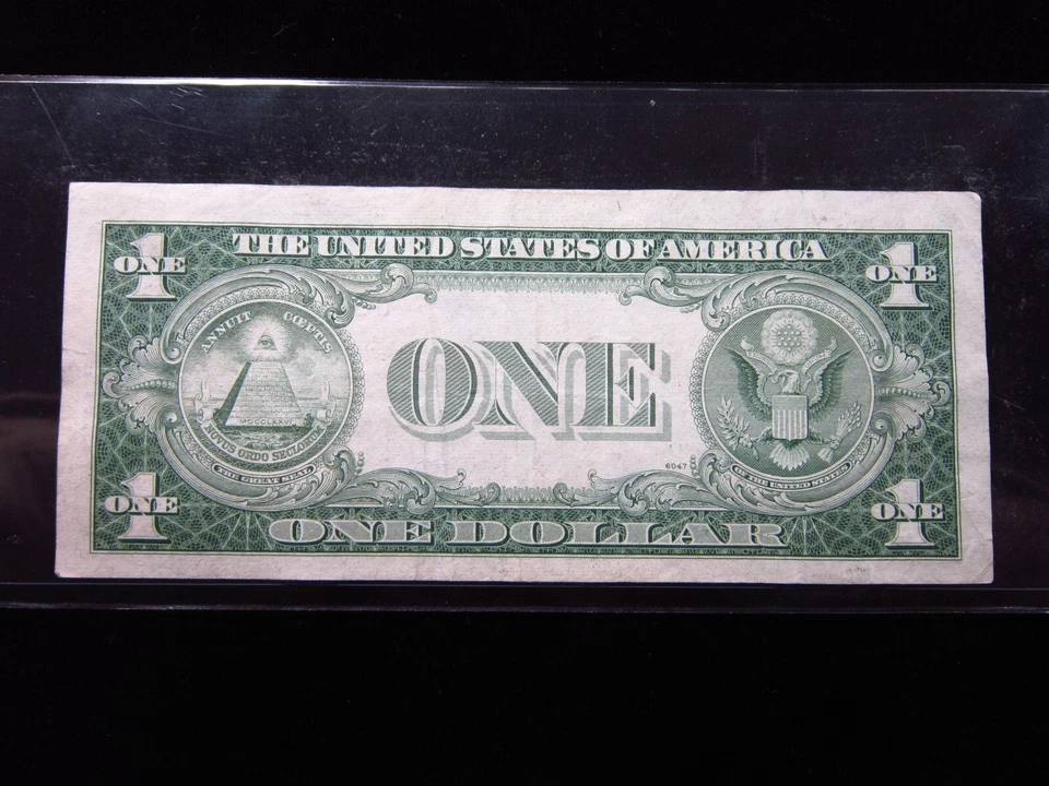 USA $1 1935 E G50178901H # SILVER Certificate BLUE Seal Washington Dollar Money - Image 2 of 3