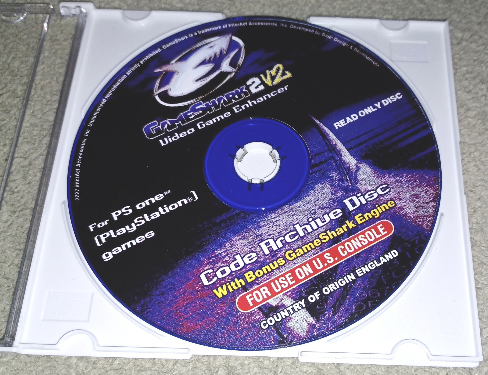 Game Shark/Gameshark Version 2 V2 2V2 PS1 Playstation 1 RARE Code ...