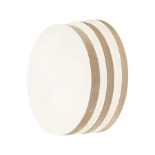 PATIKIL 8" 10" 12" Wood Panels Board, Unfinished Round Art Wood Canvas Panel ...