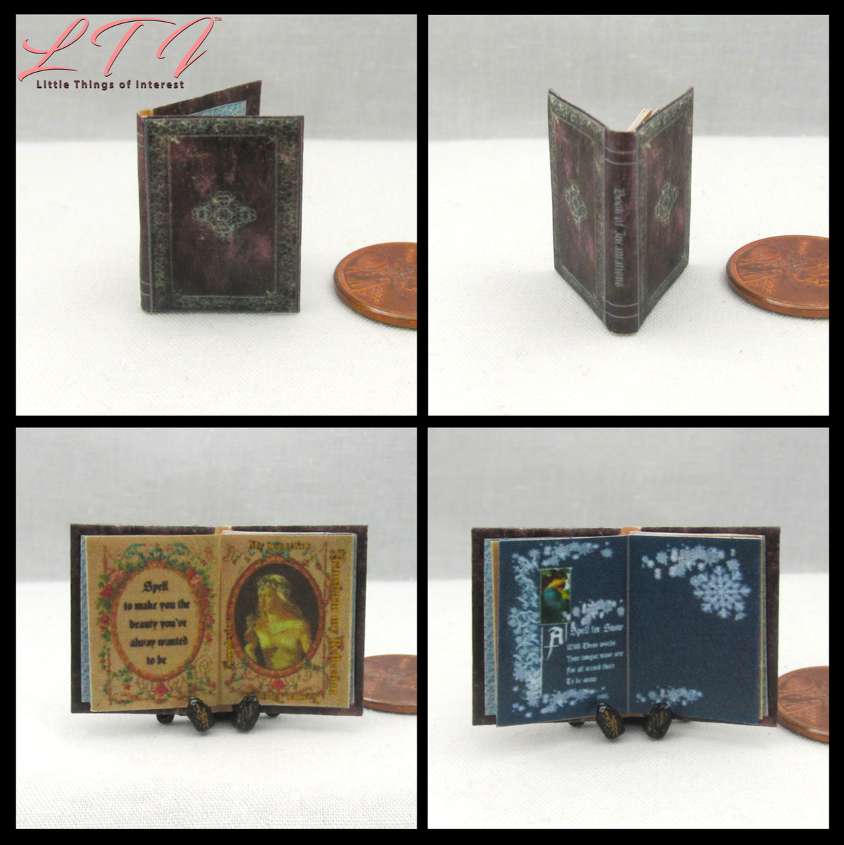 Libro Miniature Incantesimi E Alchimia - Scala 1:6, Ispirato A Grimm, Leggibile E Illustrato