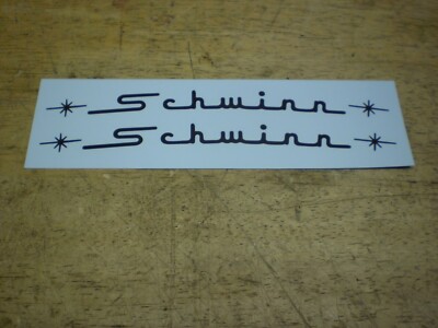 Schwinn Stingray Black Top Tube Water Transfer Bicycle Decal Set 