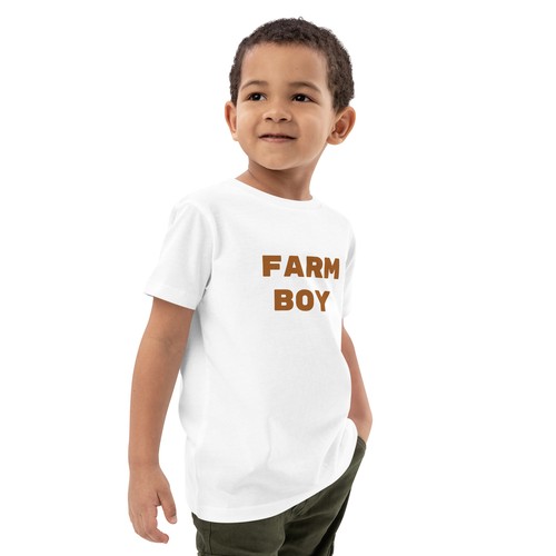 Organic Cotton Kids "Farm Boy(Front), As You Wish(Back)" t-shirt - Picture 7 of 9