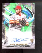 2023 Inception Base and Emerging Stars Green /125 Zack Thompson Rookie Auto RC