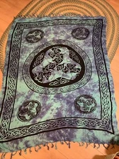 56” X 44” Golden Road Imports Sarong/ Scarf/ Wrap Skirt Or Wall Hanging