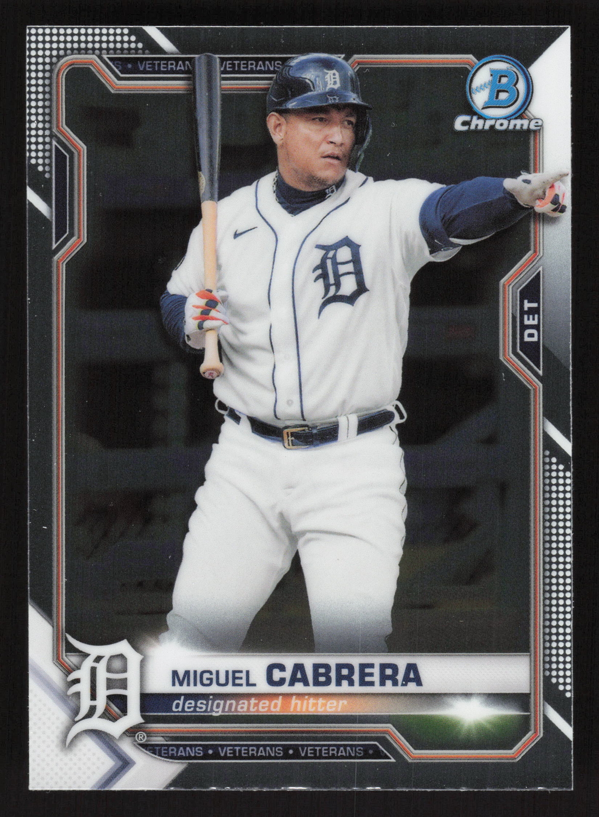 Miguel Cabrera 2021 Bowman Chrome #44 Detroit Tigers