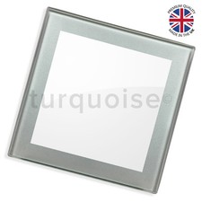 Premium Quality Blank Photo Glass Coaster Drink Mats | Black Silver