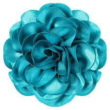 Big Flower Dainty Satin Fabric Rose Flower Brooches Large Rose Flowers Satin ...