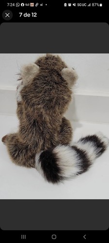 Raccoon Puppet Full Body Doll Hansa Real Looking Plush Animal Learning Toy - Picture 7 of 12