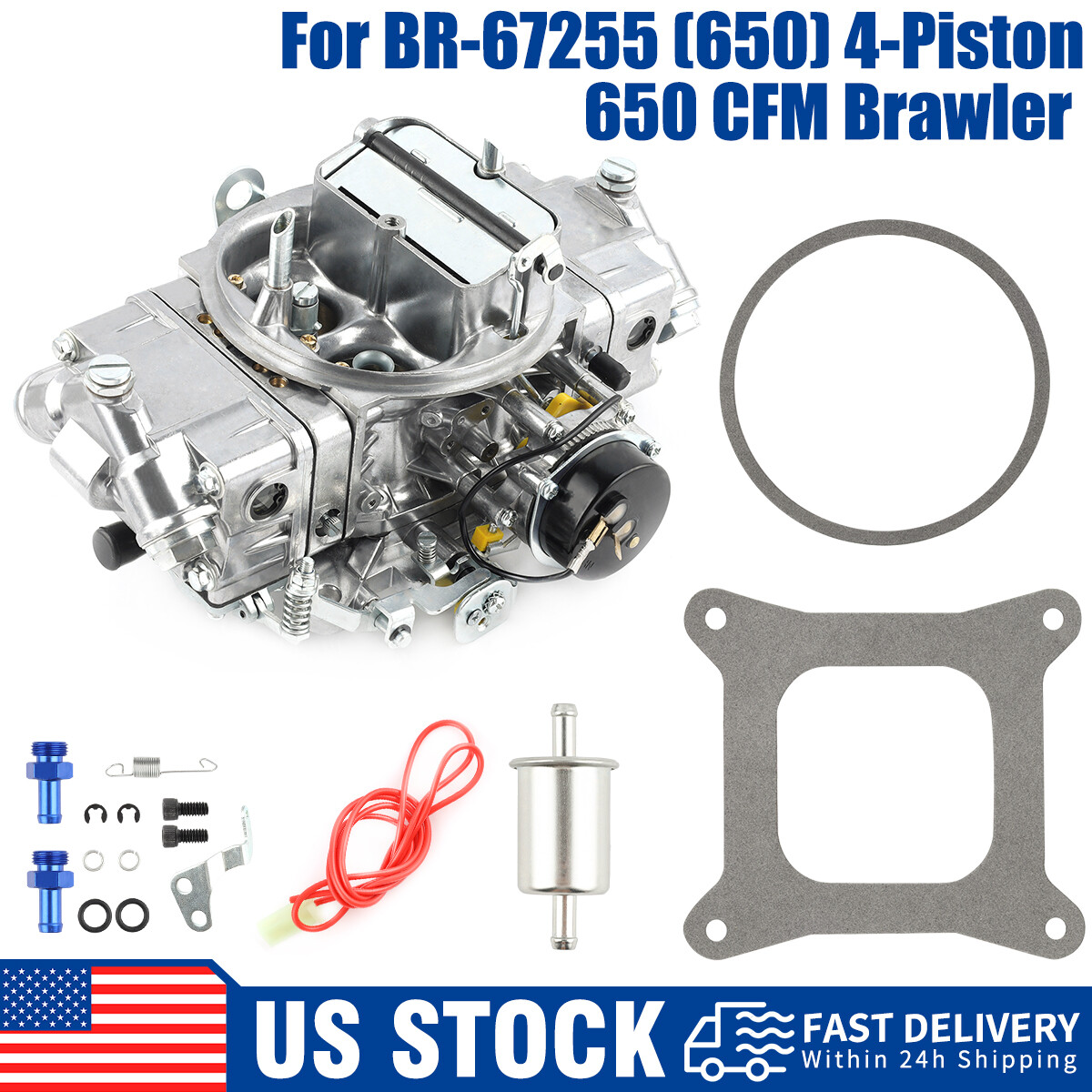 4 Barrel Carb BR-67255 Carburetor 650 CFM 4 Barrel - 4150 Model