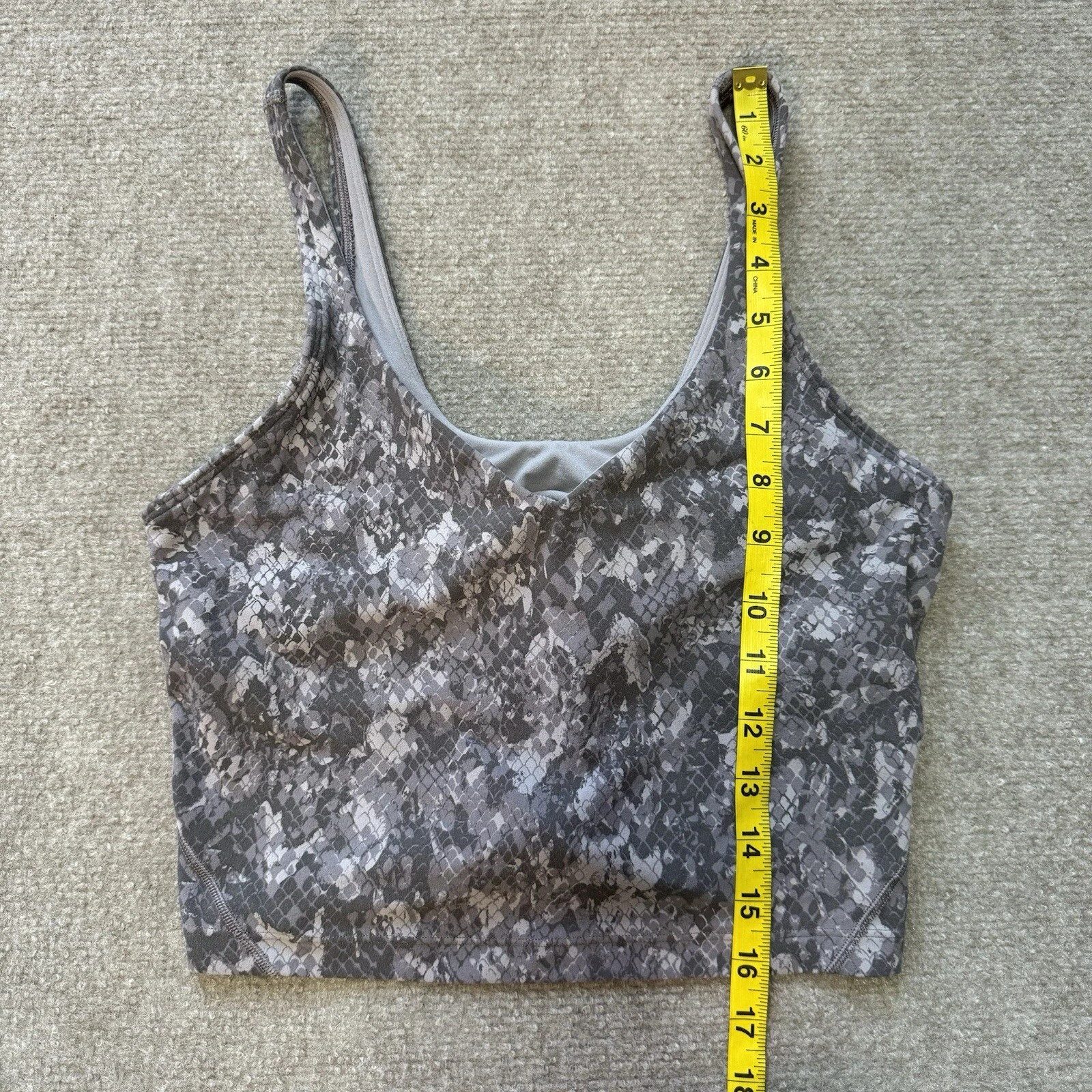 lululemon align hideaway camo lunar rock multi no bra insert tank-top