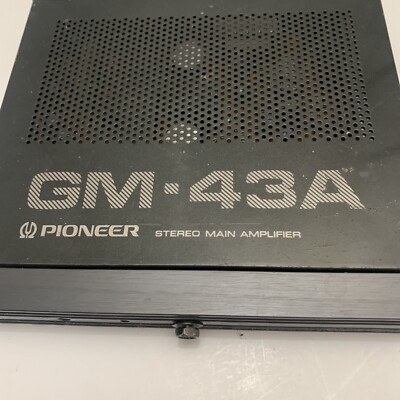 Vintage Pioneer GM-43A Car Stereo Amplifier Amp 30w+30w | eBay