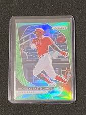 Nicholas Castellanos 2020 Prizm Tier III Lime Green Prizm #d /125 Reds