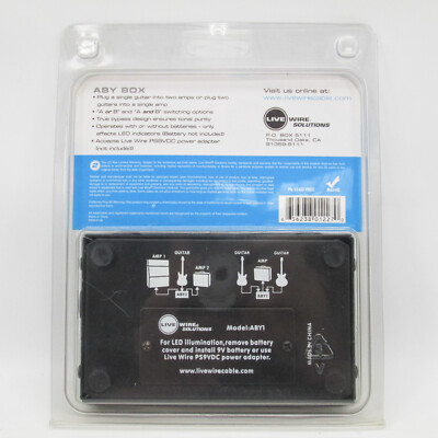 Live Wire Solutions ABY1 AB/Y ボックス Live Wire Solutions ABY1 ABY BOX Guitar Footswitch Selectro