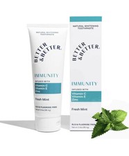 Immunity Toothpaste with Vitamin C, E Zinc Fluoride SLS Free Better Better