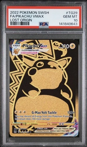 Pokemon - Pikachu VMAX TG29/TG30 - Lost Origin Trainer Gallery - PSA 10