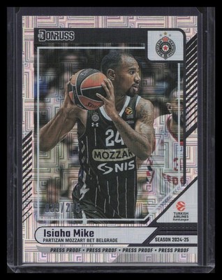 2024-25 Donruss Turkish EuroLeague #152 Isiaha Mike Purple Press Proof #/275