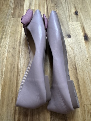 C. Paravano Bow Ballet Flats Women's Shoes Women Sz 8 Lavender Pink Mauve 39 Euc - Picture 5 of 7