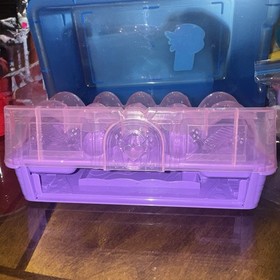 Hatchimals CollEGGtibles Purple Playset Carry Case Lot with Figures