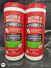 Pet Wipes for Hard Surfaces Scrubbing Wipes  Cleaner 30 Count 2 pack