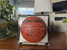 GRAIL-2000-2001 Phoenix Suns Team Autographed Signed Basketball Original Box NBA