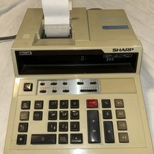 Vintage Sharp Compet CS-2187 Desk Calculator RARE -Powers On
