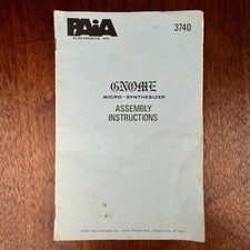 VINTAGE PAIA MAGAZINE ANALOG MODULAR SYNTHESIZER DIY MANUAL POLYPHONY GNOME
