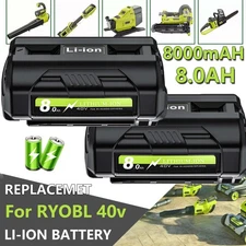 40V 8.0Ah Li-ion Battery+Charger LOTS for Ryobi Replacement OP4050 OP4015 OP4060