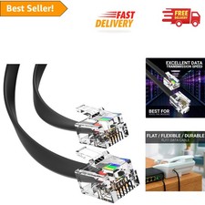 High-Speed 3FT RJ11 Male to Male Cord - Versatile Cable for Landline Devices