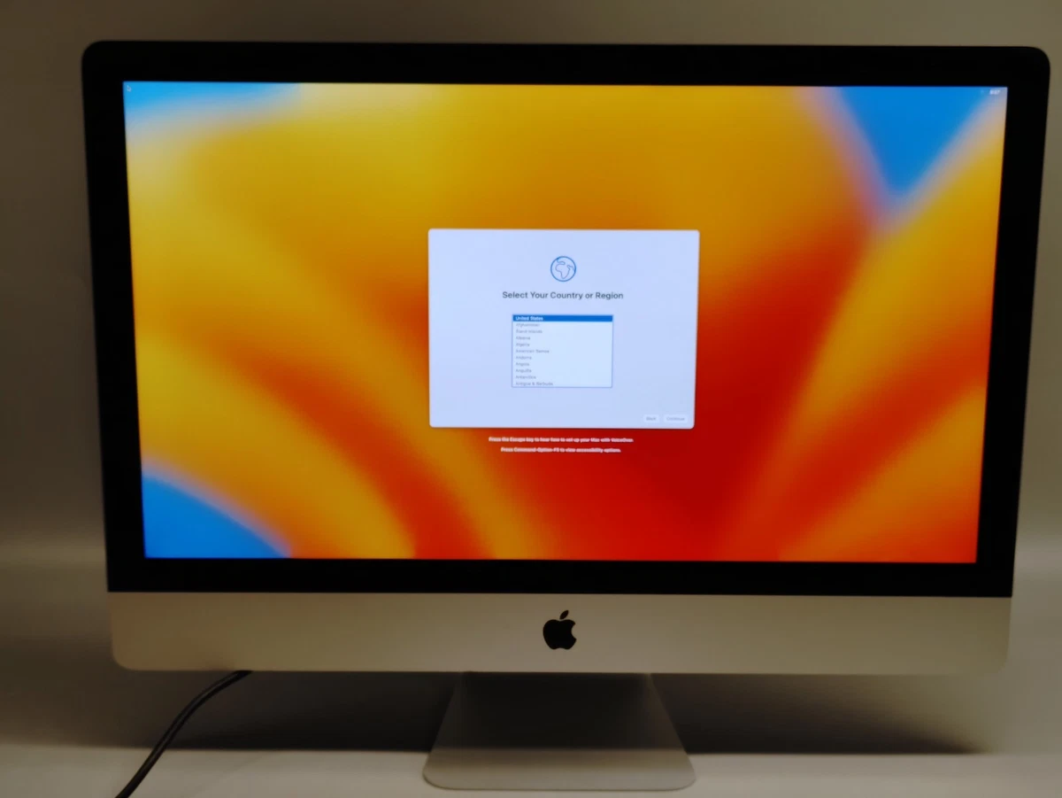 Apple iMac SSD (Solid State Drive) 2017 Release Year Apple