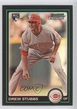 2010 Bowman Chrome Refractor Drew Stubbs #206 0l1
