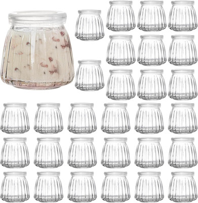 30 Stück Kleine Joghurtgläser Mit Deckel, 120 Ml Weckgläser Glas Tulpenglas Dess